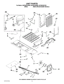 09 - Unit Parts parts for Whirlpool Refrigerator GSF26C5EXY00 from AppliancePartsPros.com