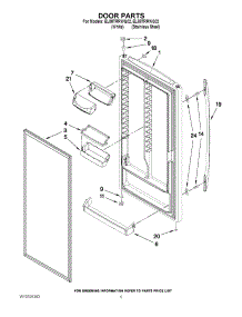03 - Door Parts parts for Whirlpool Refrigerator EL88TRRWS02 from AppliancePartsPros.com