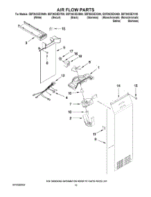 11 - Air Flow Parts parts for Whirlpool Refrigerator GSF26C5EXS00 from AppliancePartsPros.com