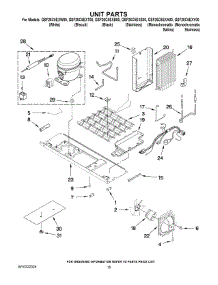 09 - Unit Parts parts for Whirlpool Refrigerator GSF26C5EXT00 from AppliancePartsPros.com