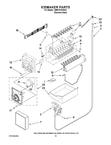 08 - Icemaker Parts parts for Whirlpool Refrigerator GB9FHDXWS03 from AppliancePartsPros.com