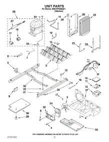 09 - Unit Parts parts for Whirlpool Refrigerator BRS70FRANA01 from AppliancePartsPros.com