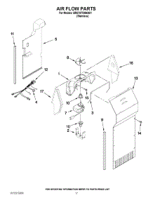 10 - Air Flow Parts parts for Whirlpool Refrigerator BRS70FRANA01 from AppliancePartsPros.com