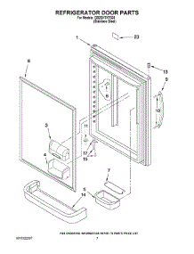 04 - Refrigerator Door Parts parts for Whirlpool Refrigerator GB2SHTXTS05 from AppliancePartsPros.com
