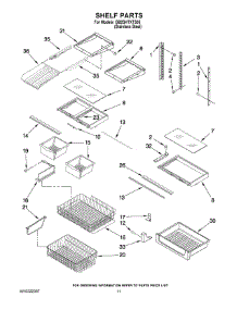 06 - Shelf Parts parts for Whirlpool Refrigerator GB2SHTXTS05 from AppliancePartsPros.com