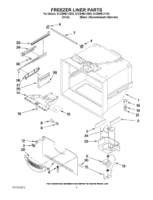 02 - Freezer Liner Parts parts for Whirlpool Refrigerator GX2SHBXVY03 from AppliancePartsPros.com