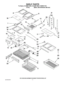 07 - Shelf Parts parts for Whirlpool Refrigerator GX2SHBXVY03 from AppliancePartsPros.com