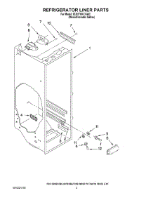 02 - Refrigerator Liner Parts parts for Whirlpool Refrigerator 8ED2FHKXVA02 from AppliancePartsPros.com