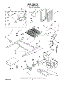 08 - Unit Parts parts for Whirlpool Refrigerator 8ED2FHKXVA02 from AppliancePartsPros.com