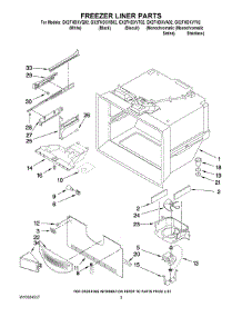 02 - Freezer Liner Parts parts for Whirlpool Refrigerator GX2FHDXVT02 from AppliancePartsPros.com