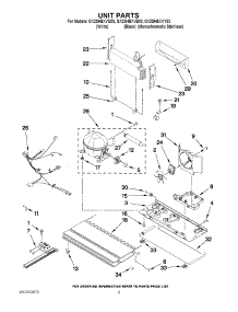 06 - Unit Parts parts for Whirlpool Refrigerator GX2SHBXVB03 from AppliancePartsPros.com