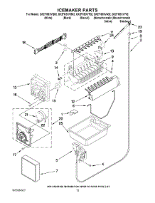 08 - Icemaker Parts parts for Whirlpool Refrigerator GX2FHDXVQ02 from AppliancePartsPros.com