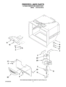 02 - Freezer Liner Parts parts for Whirlpool Refrigerator EB2SHKXVD02 from AppliancePartsPros.com