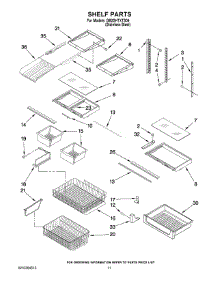 06 - Shelf Parts parts for Whirlpool Refrigerator GB2SHTXTS04 from AppliancePartsPros.com