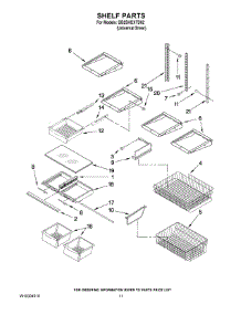 07 - Shelf Parts parts for Whirlpool Refrigerator GB2SHDXTD02 from AppliancePartsPros.com