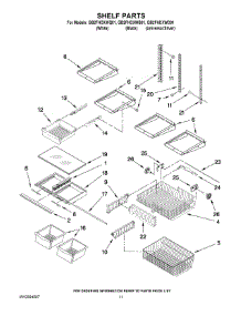 07 - Shelf Parts parts for Whirlpool Refrigerator GB2FHDXWQ01 from AppliancePartsPros.com