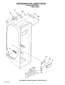 02 - Refrigerator Liner Parts parts for Whirlpool Refrigerator ED5PVEXWS01 from AppliancePartsPros.com