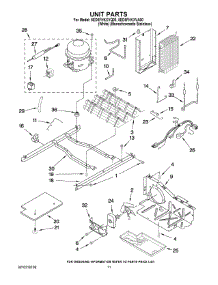 08 - Unit Parts parts for Whirlpool Refrigerator 5ED5FHKXVA00 from AppliancePartsPros.com
