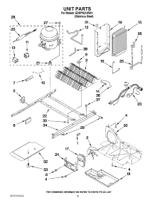 09 - Unit Parts parts for Whirlpool Refrigerator ED5PVEXWS01 from AppliancePartsPros.com