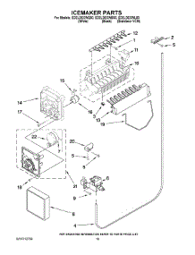12 - Icemaker Parts parts for Whirlpool Refrigerator ED2LDEXWL00 from AppliancePartsPros.com