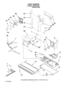 05 - Unit Parts parts for Whirlpool Refrigerator G25EFSB23S6 from AppliancePartsPros.com