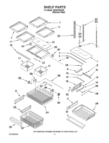 06 - Shelf Parts parts for Whirlpool Refrigerator G25EFSB23S6 from AppliancePartsPros.com