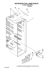 02 - Refrigerator Liner Parts parts for Whirlpool Refrigerator ED5FVGXWS01 from AppliancePartsPros.com