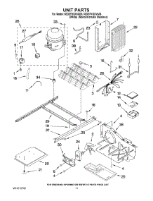 08 - Unit Parts parts for Whirlpool Refrigerator 5ED2FHGXVA00 from AppliancePartsPros.com