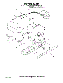 12 - Control Parts parts for Whirlpool Refrigerator 5ED2FHGXVA00 from AppliancePartsPros.com