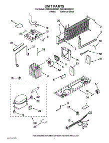 04 - Unit Parts parts for Whirlpool Refrigerator W8RXNGMWQ02 from AppliancePartsPros.com