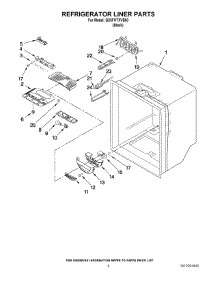 04 - Refrigerator Liner Parts parts for Whirlpool Refrigerator GX5FHTXVB03 from AppliancePartsPros.com