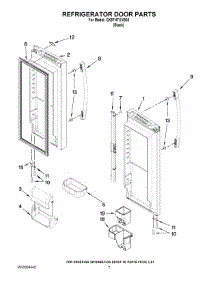 05 - Refrigerator Door Parts parts for Whirlpool Refrigerator GX5FHTXVB03 from AppliancePartsPros.com