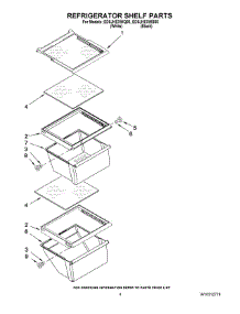 03 - Refrigerator Shelf Parts parts for Whirlpool Refrigerator ED5JHEXWQ00 from AppliancePartsPros.com