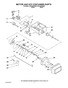 05 - Motor And Ice Container Parts parts for Whirlpool Refrigerator ED5JHEXWB00 from AppliancePartsPros.com