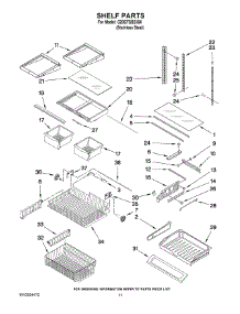 06 - Shelf Parts parts for Whirlpool Refrigerator G20EFSB23S6 from AppliancePartsPros.com