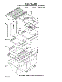 05 - Shelf Parts parts for Whirlpool Refrigerator W1TXEMFWQ02 from AppliancePartsPros.com