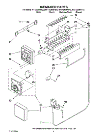 05 - Icemaker Parts parts for Whirlpool Refrigerator W1TXEMMWS02 from AppliancePartsPros.com