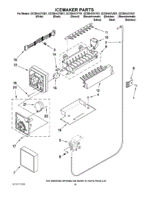 12 - Icemaker Parts parts for Whirlpool Refrigerator GC3SHAXVA01 from AppliancePartsPros.com
