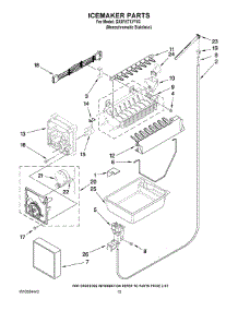 08 - Icemaker Parts parts for Whirlpool Refrigerator GX5FHTXVY03 from AppliancePartsPros.com