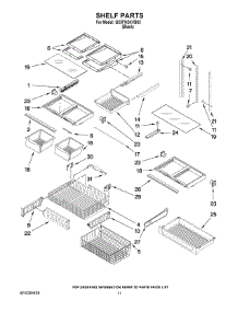 07 - Shelf Parts parts for Whirlpool Refrigerator GX5FHDXVB03 from AppliancePartsPros.com