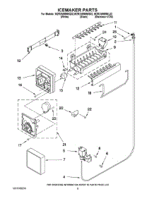 05 - Icemaker Parts parts for Whirlpool Refrigerator W2RXNMMWB02 from AppliancePartsPros.com