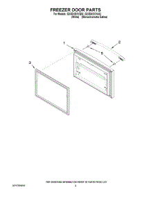 03 - Freezer Door Parts parts for Whirlpool Refrigerator GX5SHDXVQ02 from AppliancePartsPros.com
