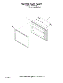 03 - Freezer Door Parts parts for Whirlpool Refrigerator GX5SHDXVY03 from AppliancePartsPros.com