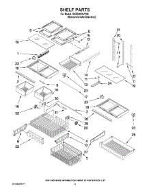07 - Shelf Parts parts for Whirlpool Refrigerator GX5SHDXVY03 from AppliancePartsPros.com