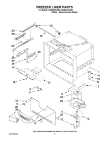 02 - Freezer Liner Parts parts for Whirlpool Refrigerator GX5SHDXVA02 from AppliancePartsPros.com