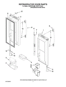 05 - Refrigerator Door Parts parts for Whirlpool Refrigerator GX5FHTXVQ02 from AppliancePartsPros.com