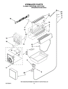 08 - Icemaker Parts parts for Whirlpool Refrigerator GX5FHTXVQ02 from AppliancePartsPros.com