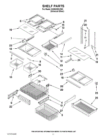 07 - Shelf Parts parts for Whirlpool Refrigerator GX5SHDXVD03 from AppliancePartsPros.com
