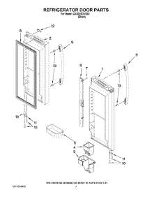 05 - Refrigerator Door Parts parts for Whirlpool Refrigerator GX5SHDXVB03 from AppliancePartsPros.com
