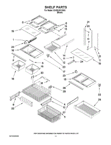 07 - Shelf Parts parts for Whirlpool Refrigerator GX5SHDXVB03 from AppliancePartsPros.com